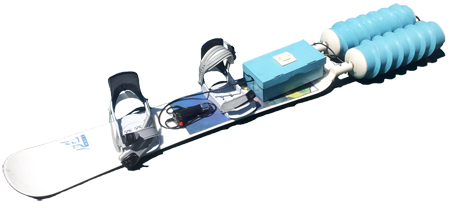 Propul~Surf : a screw-propelled snowboard prototype.